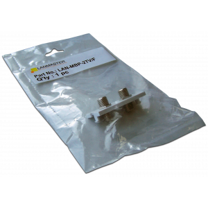 Вставка модульная с 2-мя F-адаптерами в розетку LAN-MB, белая